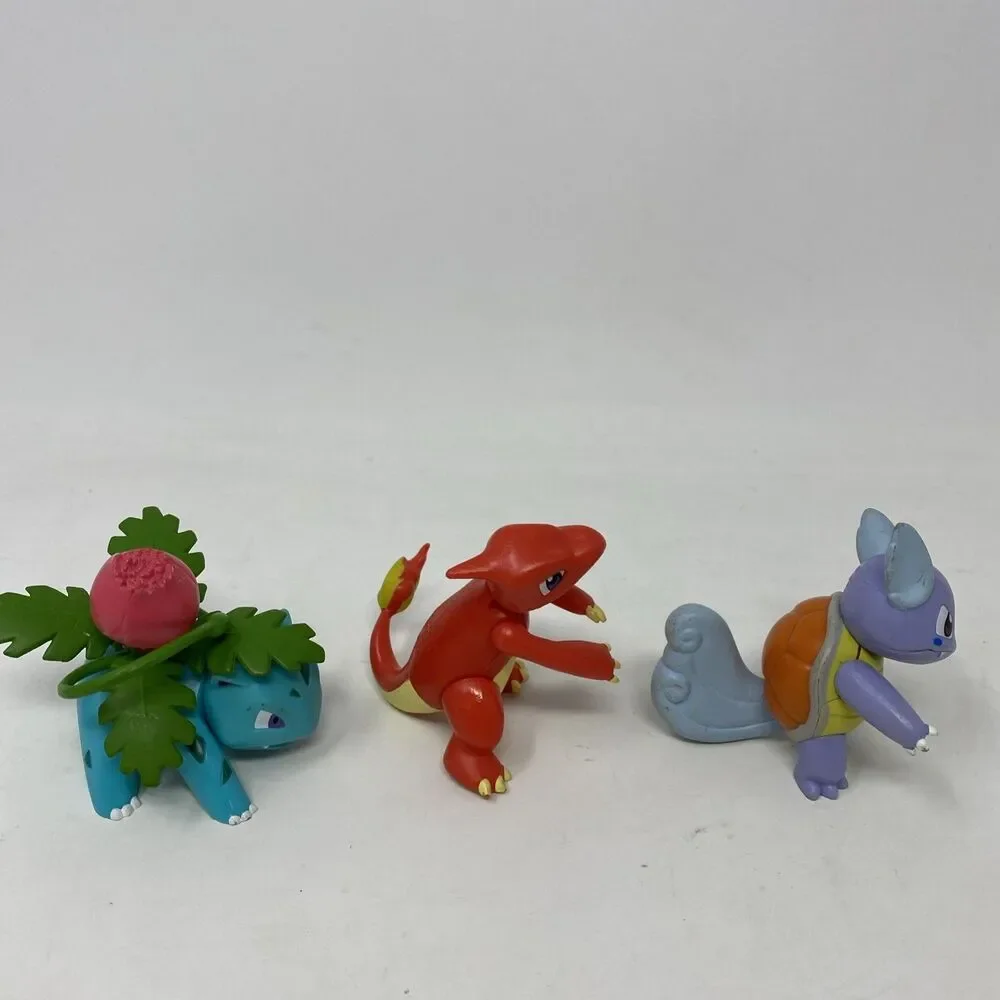 Pokemon Tomy Lot Of 3 Ivysaur, Charmeleon Vinyl Figures 2